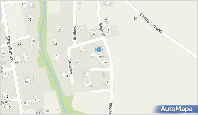 Jasienica, Jasienica, 50, mapa Jasienica