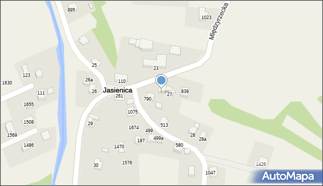 Jasienica, Jasienica, 817, mapa Jasienica