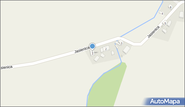 Jasienica, Jasienica, 1, mapa Jasienica