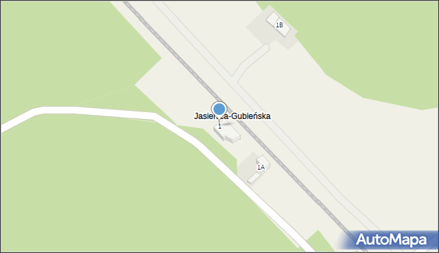 Jasienica, Jasienica, 1, mapa Jasienica