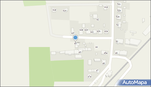 Jasienica Dolna, Jasienica Dolna, 43, mapa Jasienica Dolna