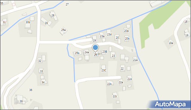 Jasienica Rosielna, Jasienica Rosielna, 25, mapa Jasienica Rosielna