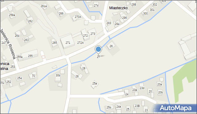 Jasienica Rosielna, Jasienica Rosielna, 27, mapa Jasienica Rosielna