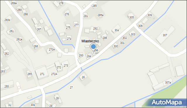 Jasienica Rosielna, Jasienica Rosielna, 295, mapa Jasienica Rosielna