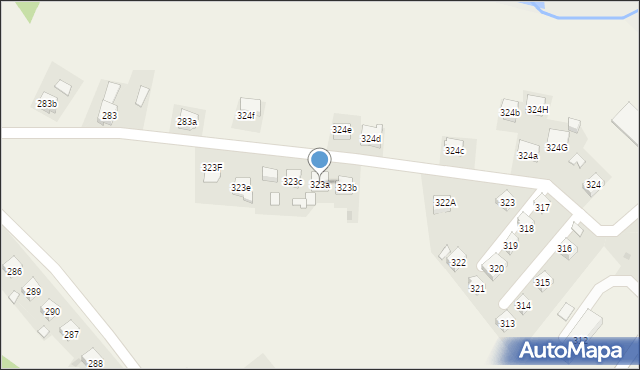 Jasienica Rosielna, Jasienica Rosielna, 323a, mapa Jasienica Rosielna