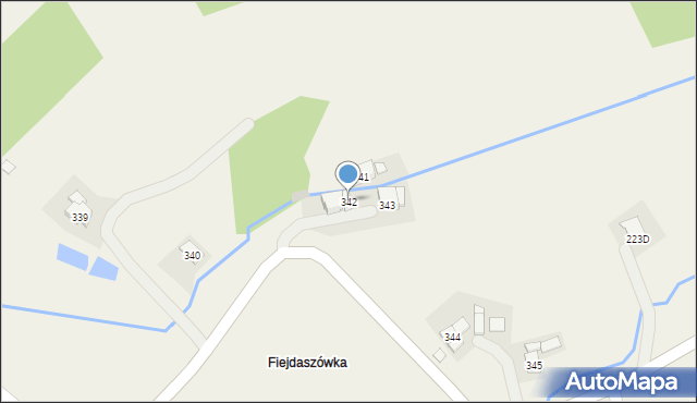 Jasienica Rosielna, Jasienica Rosielna, 342, mapa Jasienica Rosielna