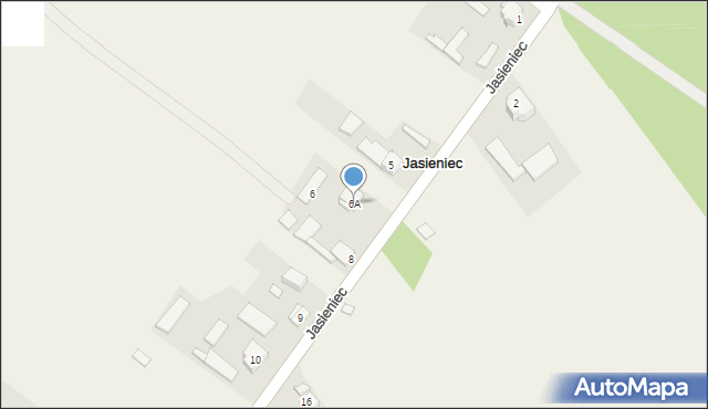 Jasieniec, Jasieniec, 6A, mapa Jasieniec