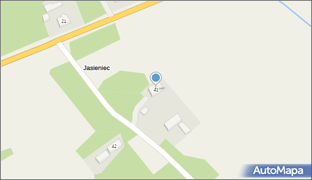 Jasieniec, Jasieniec, 41, mapa Jasieniec