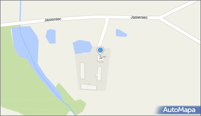 Jasieniec, Jasieniec, 24, mapa Jasieniec