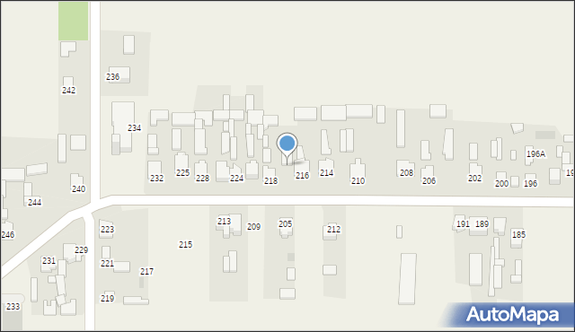 Jasieniec Iłżecki Górny, Jasieniec Iłżecki Górny, 218A, mapa Jasieniec Iłżecki Górny