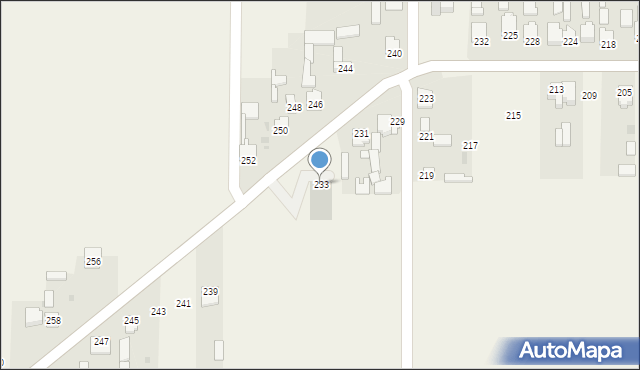 Jasieniec Iłżecki Górny, Jasieniec Iłżecki Górny, 233, mapa Jasieniec Iłżecki Górny