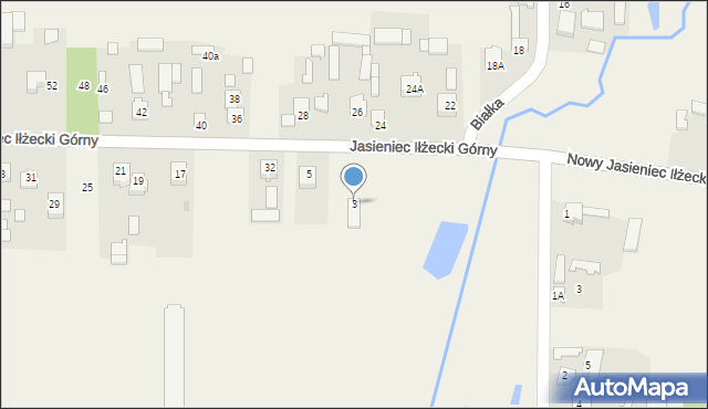 Jasieniec Iłżecki Górny, Jasieniec Iłżecki Górny, 3, mapa Jasieniec Iłżecki Górny