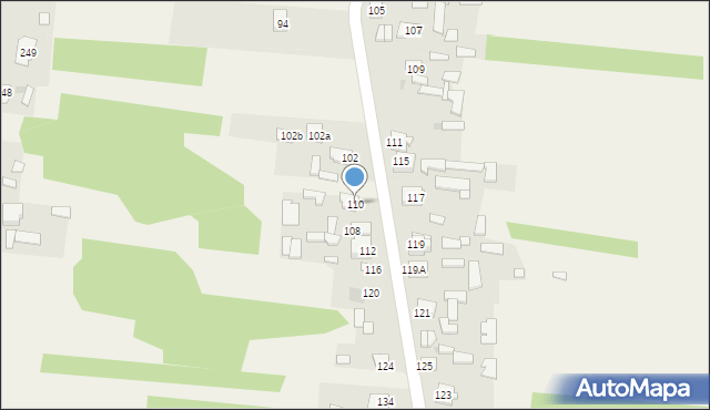 Jasieniec-Maziarze, Jasieniec-Maziarze, 110, mapa Jasieniec-Maziarze