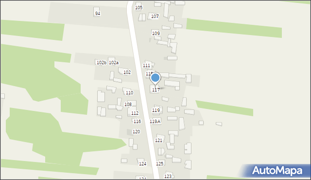 Jasieniec-Maziarze, Jasieniec-Maziarze, 117, mapa Jasieniec-Maziarze