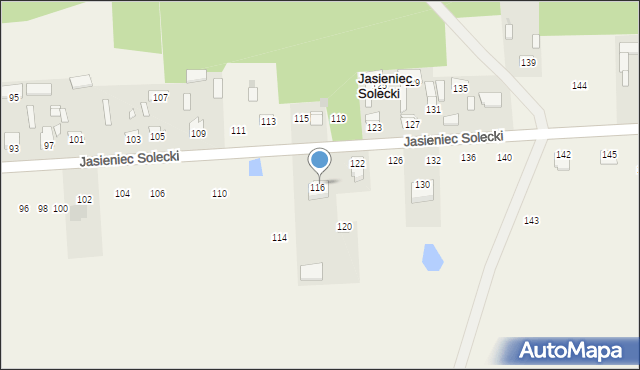 Jasieniec Solecki, Jasieniec Solecki, 118, mapa Jasieniec Solecki