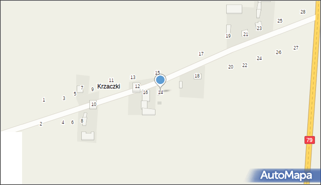 Jasieniec Solecki, Jasieniec Solecki, 14, mapa Jasieniec Solecki