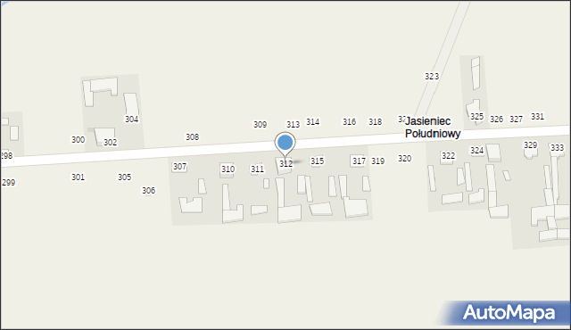 Jasieniec Solecki, Jasieniec Solecki, 312, mapa Jasieniec Solecki