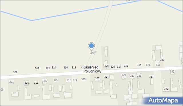 Jasieniec Solecki, Jasieniec Solecki, 323, mapa Jasieniec Solecki