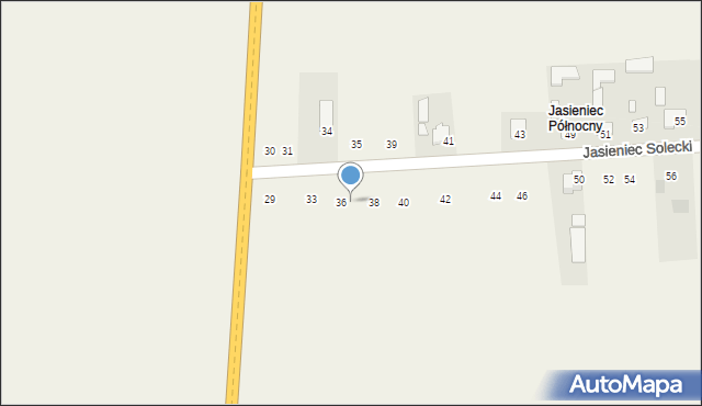 Jasieniec Solecki, Jasieniec Solecki, 37, mapa Jasieniec Solecki