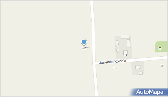 Jasieniec Solecki, Jasieniec Solecki, 406, mapa Jasieniec Solecki