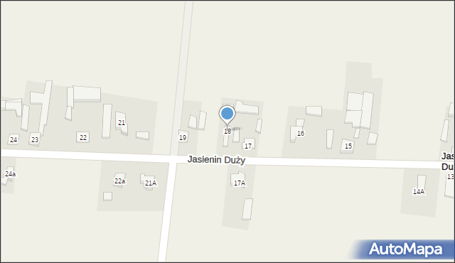 Jasienin Duży, Jasienin Duży, 18, mapa Jasienin Duży