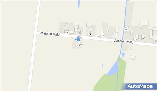 Jasienin Mały, Jasienin Mały, 26a, mapa Jasienin Mały