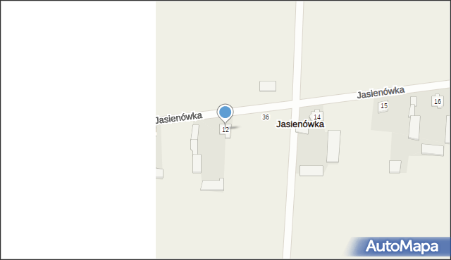 Jasienówka, Jasienówka, 12, mapa Jasienówka