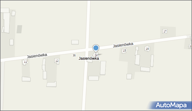 Jasienówka, Jasienówka, 14, mapa Jasienówka