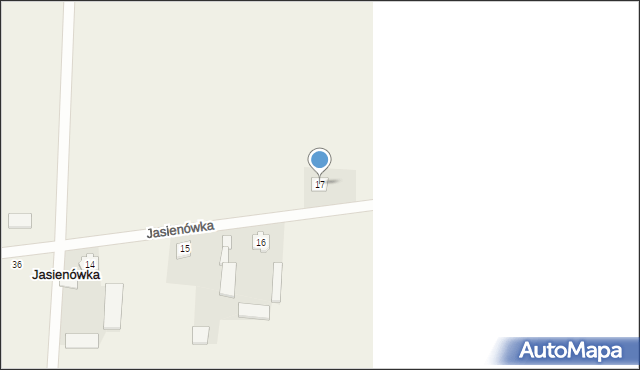 Jasienówka, Jasienówka, 17, mapa Jasienówka