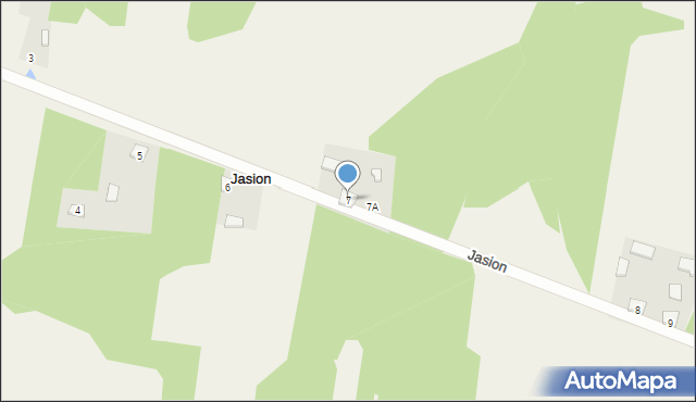 Jasion, Jasion, 7, mapa Jasion