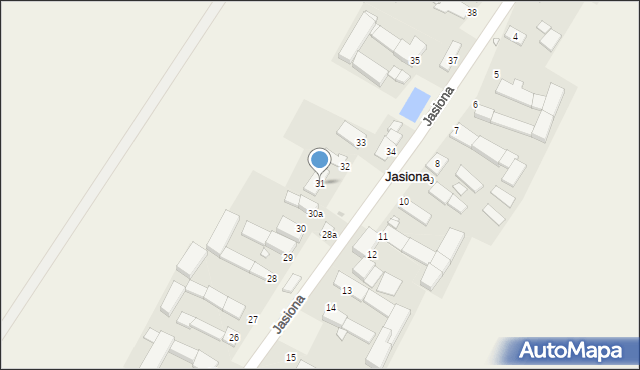 Jasiona, Jasiona, 31, mapa Jasiona