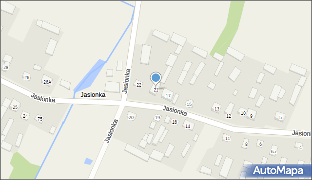 Jasionka, Jasionka, 21, mapa Jasionka