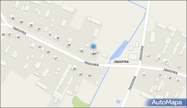 Jasionka, Jasionka, 26A, mapa Jasionka