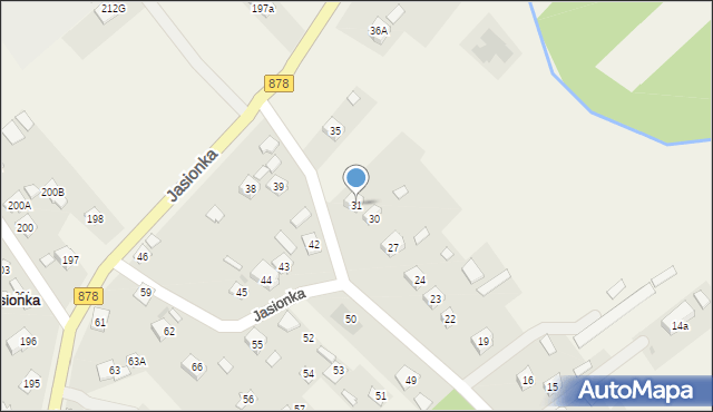 Jasionka, Jasionka, 31, mapa Jasionka