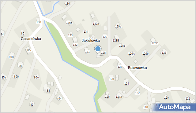 Jasionka, Jasionka, 128a, mapa Jasionka