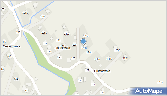 Jasionka, Jasionka, 128B, mapa Jasionka