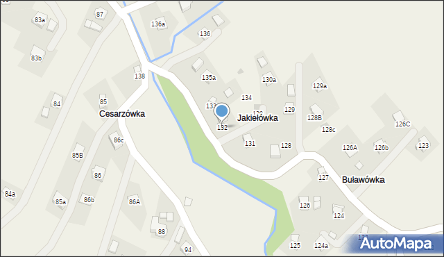 Jasionka, Jasionka, 132, mapa Jasionka