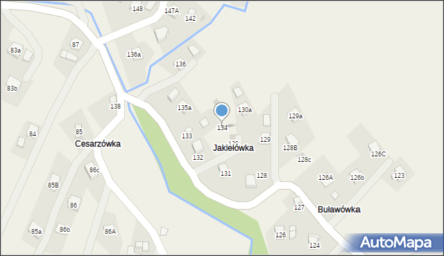 Jasionka, Jasionka, 134, mapa Jasionka