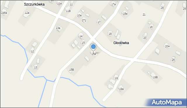 Jasionka, Jasionka, 15a, mapa Jasionka