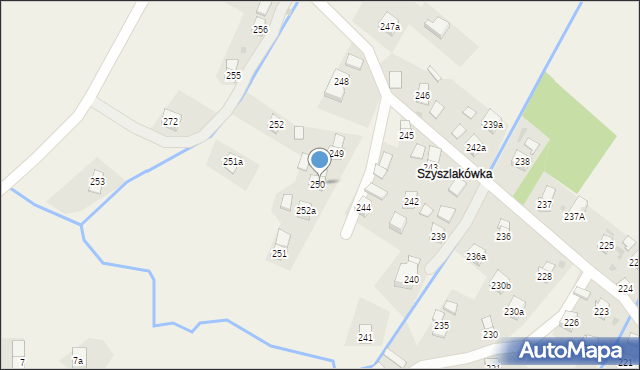 Jasionka, Jasionka, 250A, mapa Jasionka