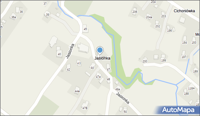 Jasionka, Jasionka, 46, mapa Jasionka