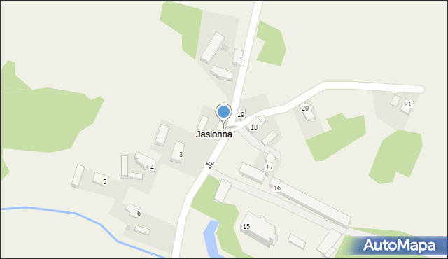 Jasionna, Jasionna, 2, mapa Jasionna