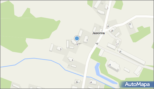 Jasionna, Jasionna, 4, mapa Jasionna