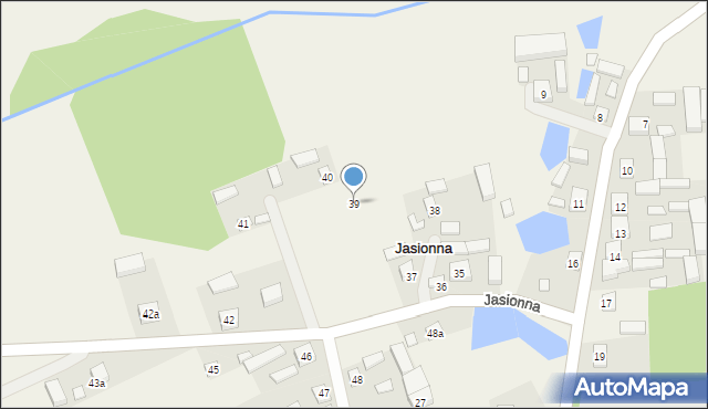 Jasionna, Jasionna, 39, mapa Jasionna