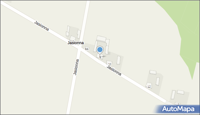 Jasionna, Jasionna, 9, mapa Jasionna
