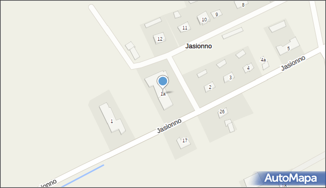 Jasionno, Jasionno, 1a, mapa Jasionno