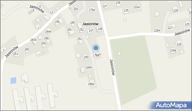 Jasionów, Jasionów, 178a, mapa Jasionów