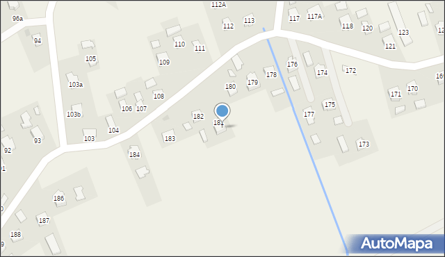 Jasionów, Jasionów, 182a, mapa Jasionów