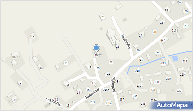 Jasionów, Jasionów, 19, mapa Jasionów