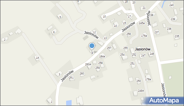 Jasionów, Jasionów, 4, mapa Jasionów